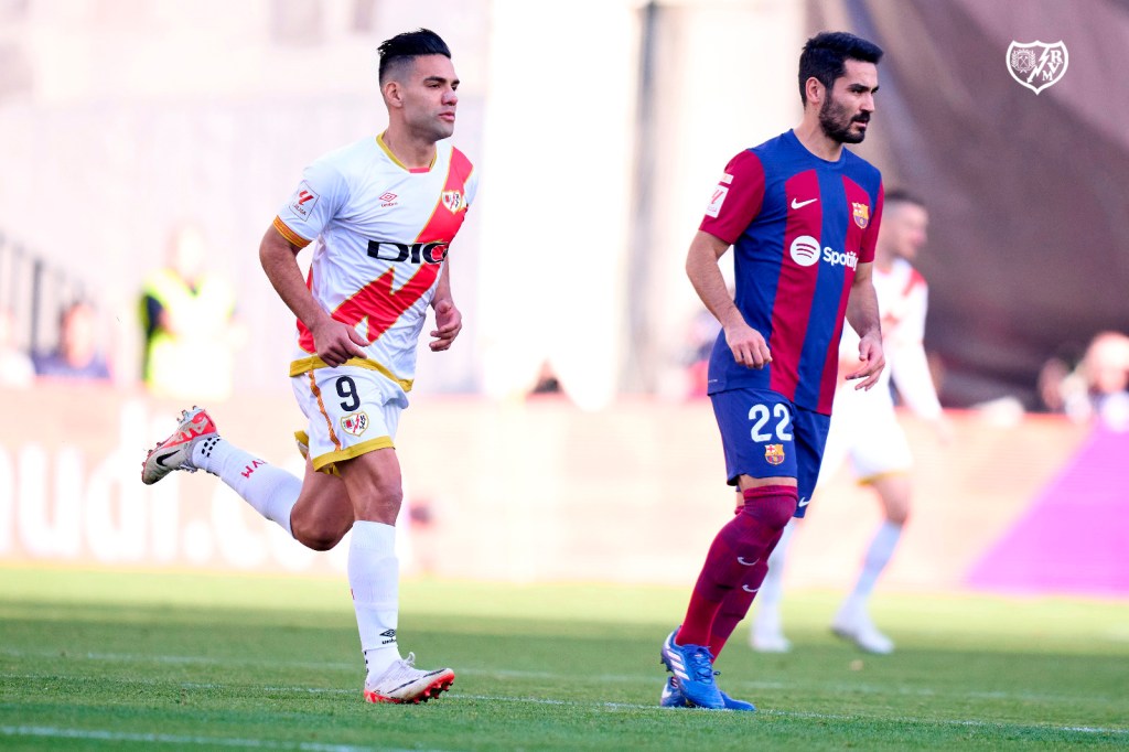 Rayo Vallecano con Falcao García en el segundo tiempo, puso en aprietos al&nbsp;Barcelona