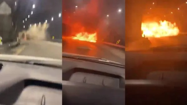 Tres meses estaría cerrado el túnel Quebrada Blanca debido a los daños causados por explosión de carrotanque con&nbsp;combustible