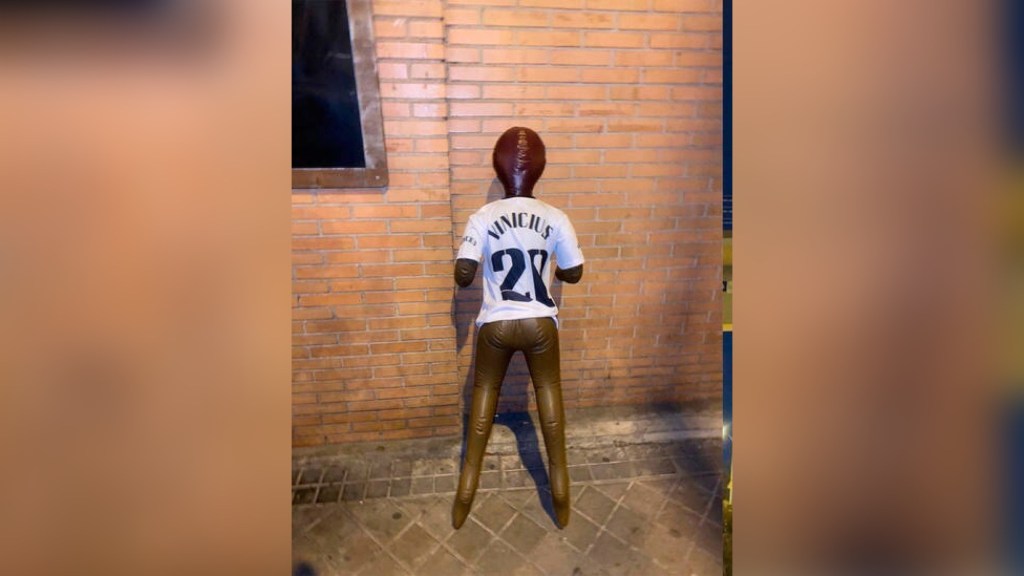 A juicio los cuatro «ultras» acusados de colgar en un puente un muñeco de Vinícius&nbsp;Jr