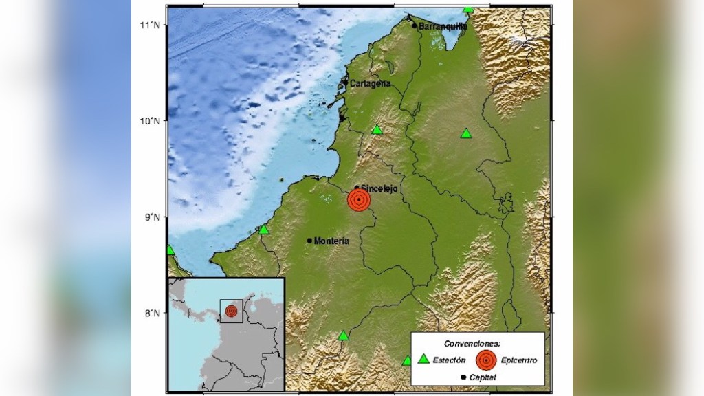 Dos fuertes temblores en el norte del país se sintieron en varios municipios de la región&nbsp;Caribe