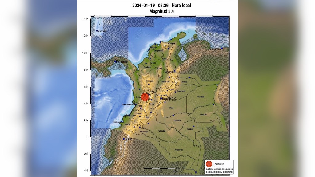 Atención: Fuerte temblor se sintió este viernes en gran parte del&nbsp;país