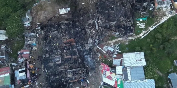 Más de 60 viviendas afectadas por incendio en el centro oriente de Bogotá