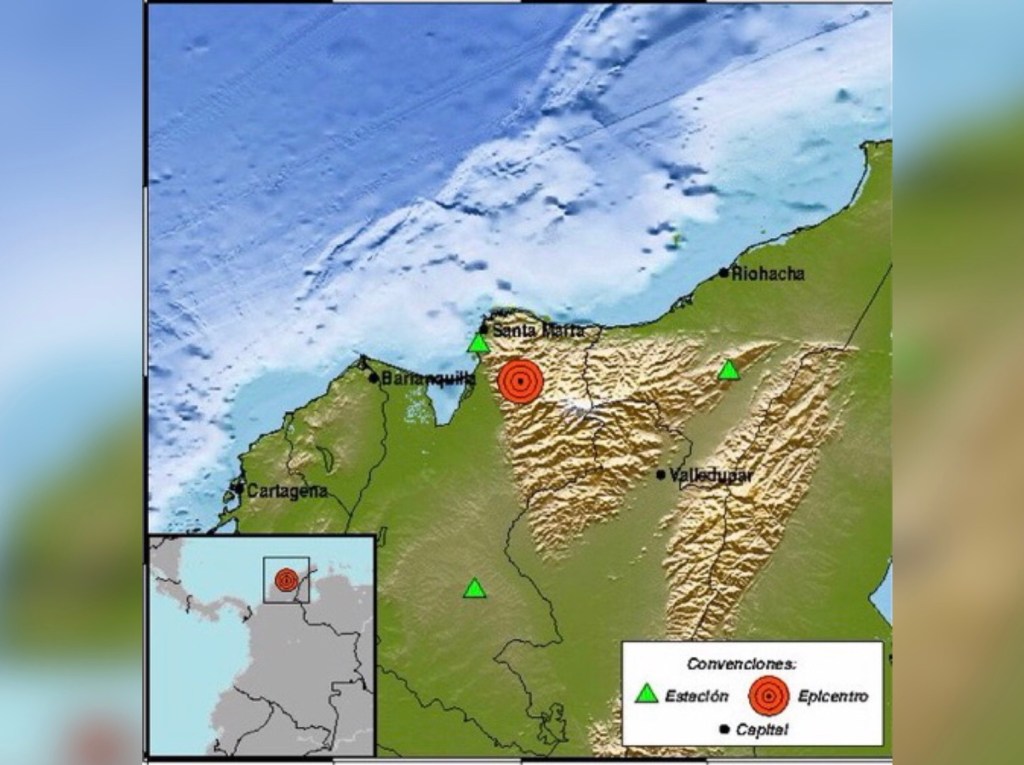 Colombia: Dos sismos se sintieron en la madrugada y la mañana de este sábado, no se reportan&nbsp;novedades