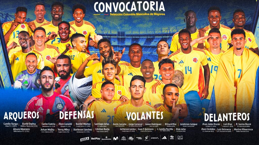 Estas son las novedades Colombia para los próximos dos partidos de las Eliminatorias del Mundial&nbsp;2026