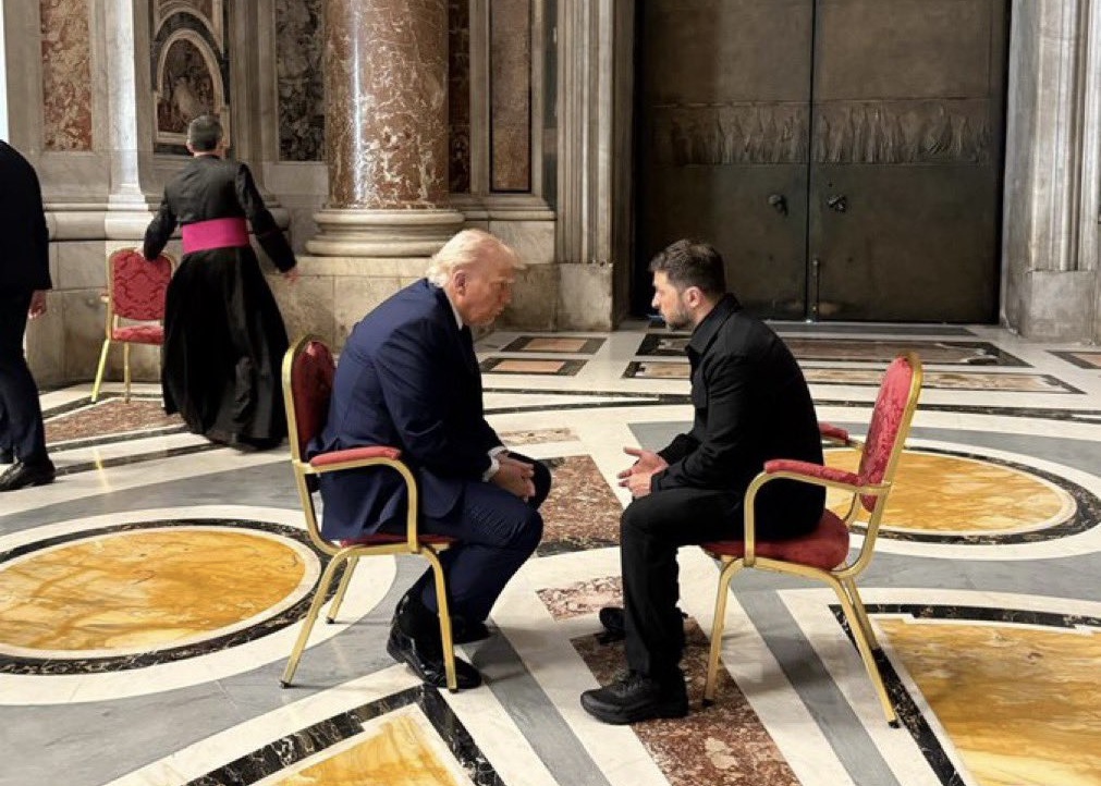 Trump y Zelenski se vuelven a encontrar tras tensionante reunión en la Casa&nbsp;Blanca