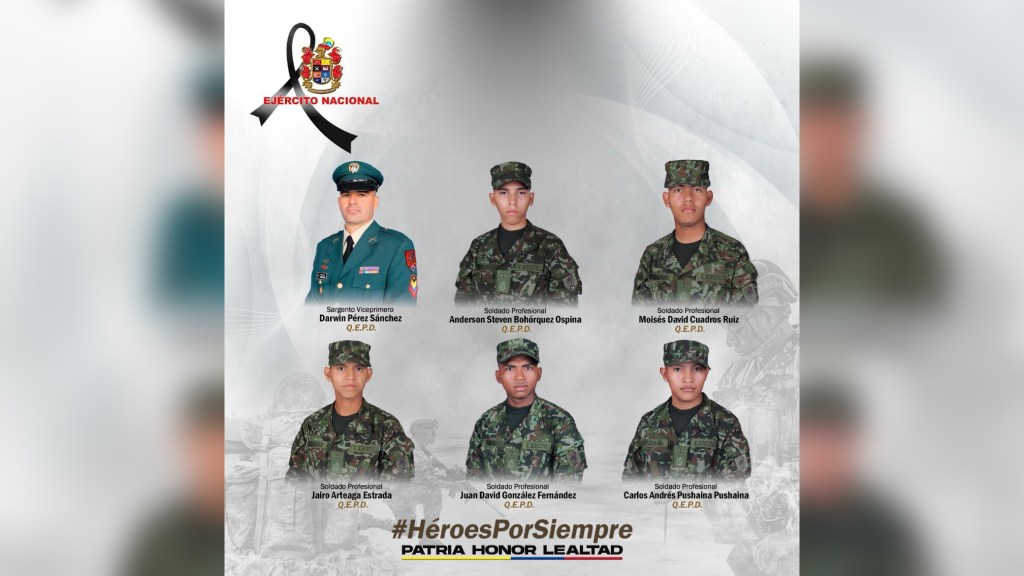 Revelan la identidad de los soldados muertos en una embocada de las disidencias en&nbsp;Guaviare