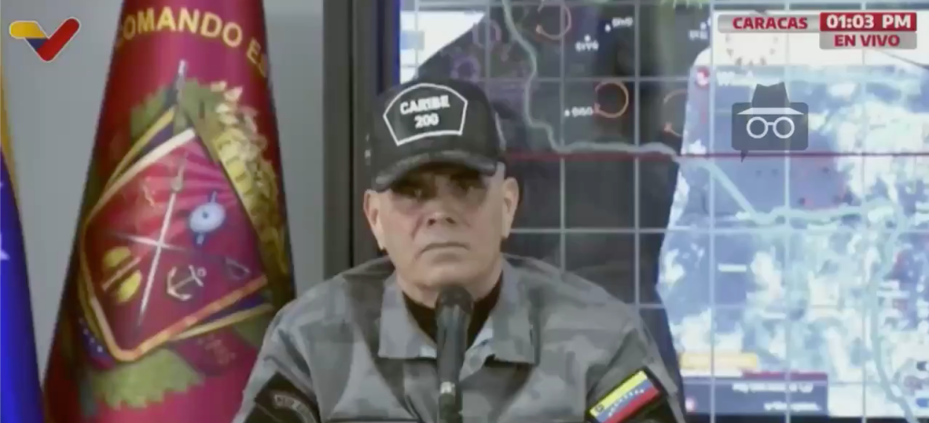 Venezuela: Es una «guerra no declarada», Vladimir Padrino, sobre despliegue militar de Estados&nbsp;Unidos