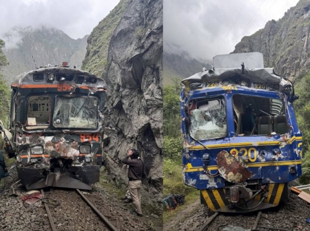 Choque de frente de dos trenes que cubrían la ruta a Machu Pichu dejó un muerto y decenas heridos