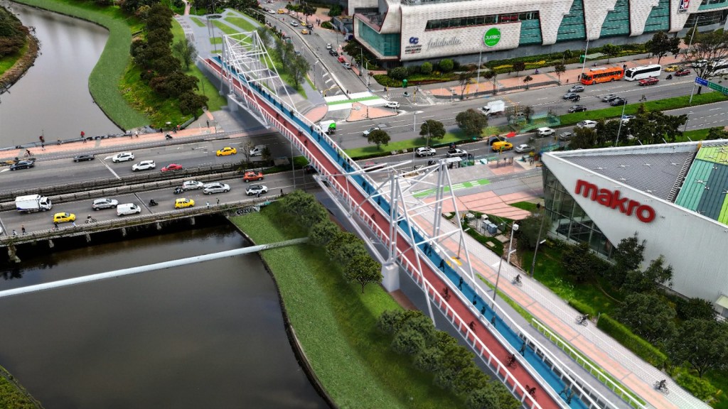 Bogotá: Así será el nuevo puente bicipeatonal de la Av. Boyacá con calle 86 A, paralelo al canal&nbsp;Salitre
