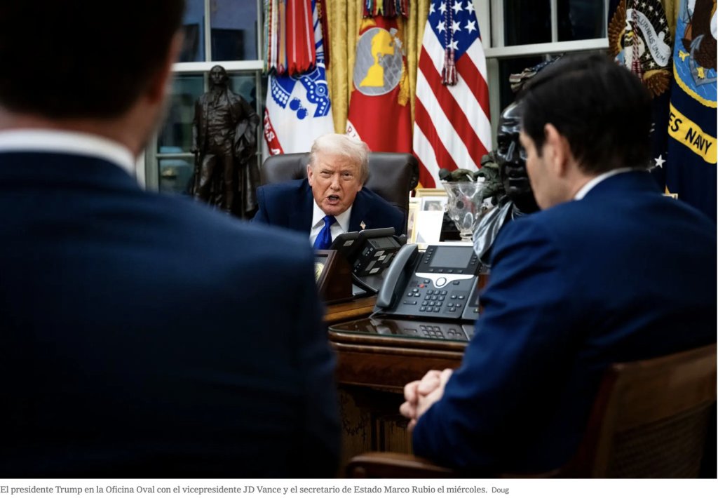 ¿Transición en Venezuela? Trump no fija calendario y prevé mantener control por un periodo «largo»