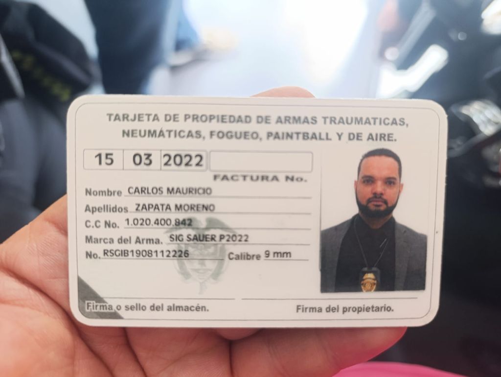 Capturan falso escolta presuntamente implicado en frustrado plan para atentar contra Abelardo de la Espriella en Envigado
